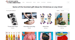 Desktop Screenshot of funnygiftsforchristmas.com